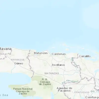 Map showing location of Varadero (23.156780, -81.244410)