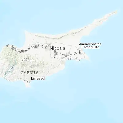 Map showing location of Aradíppou (34.947790, 33.588130)