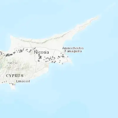 Map showing location of Avgórou (35.036150, 33.839180)