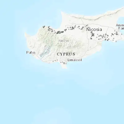 Map showing location of Kolossi (34.668650, 32.933750)