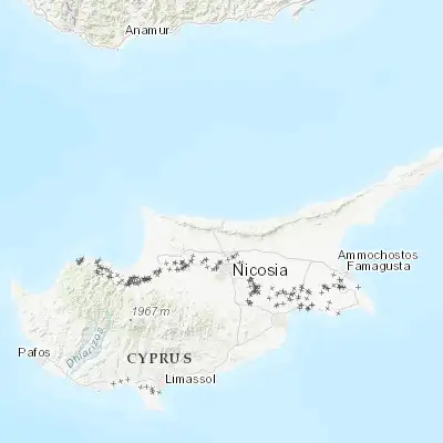 Map showing location of Kyrenia (35.336340, 33.317290)