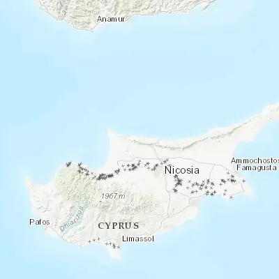 Map showing location of Lápithos (35.338230, 33.173680)