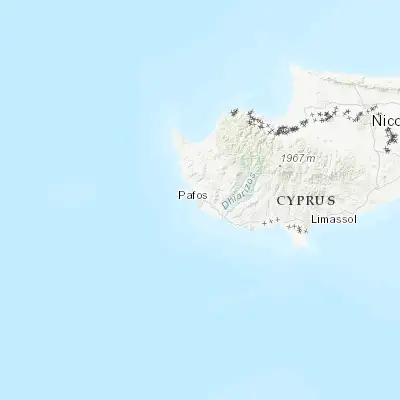 Map showing location of Paphos (34.776790, 32.424510)
