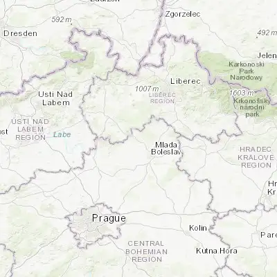 Map showing location of Bělá pod Bezdězem (50.501210, 14.804180)
