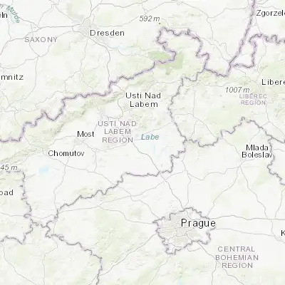 Map showing location of Bohušovice nad Ohří (50.493160, 14.150480)