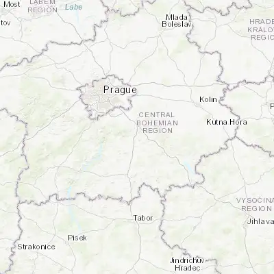 Map showing location of Čerčany (49.852930, 14.702990)
