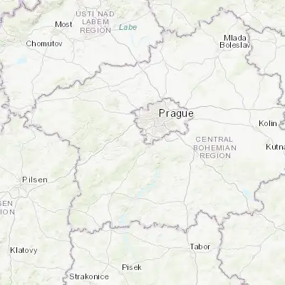 Map showing location of Černošice (49.960080, 14.319790)