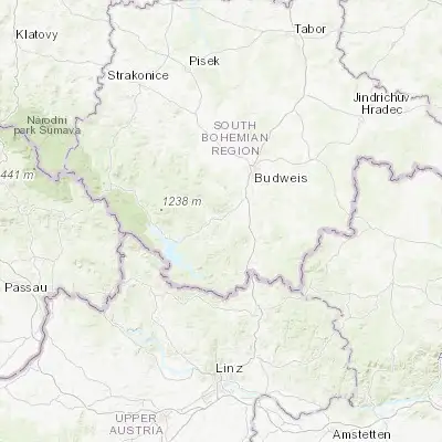 Map showing location of Český Krumlov (48.810910, 14.315210)