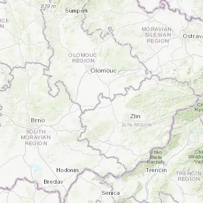 Map showing location of Chropyně (49.356440, 17.364510)