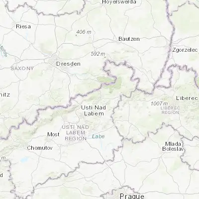 Map showing location of Děčín (50.782150, 14.214780)
