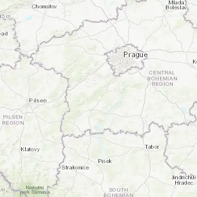 Map showing location of Dobříš (49.781130, 14.167170)