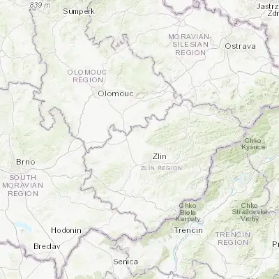 Map showing location of Holešov (49.333310, 17.578320)