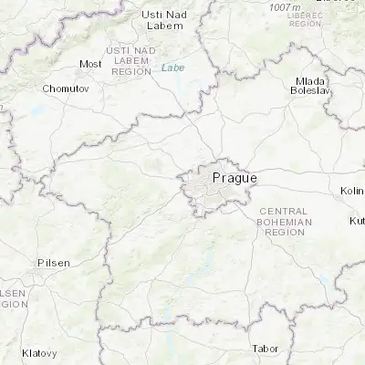 Map showing location of Hostivice (50.081580, 14.258560)