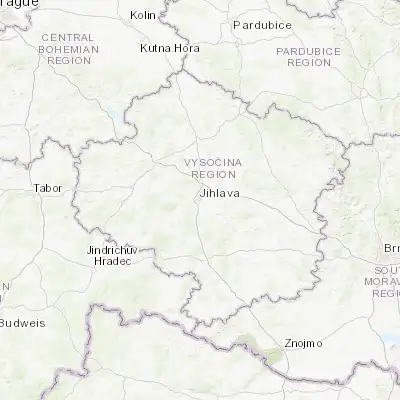Map showing location of Jihlava (49.396100, 15.591240)