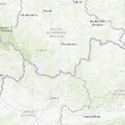 Map showing location of Kaplice (48.738810, 14.494490)
