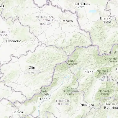 Map showing location of Karolinka (49.351280, 18.240060)
