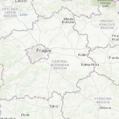 Map showing location of Kostelec nad Černými Lesy (49.994030, 14.859220)