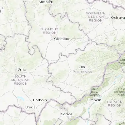 Map showing location of Kroměříž (49.297850, 17.393120)