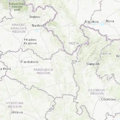 Map showing location of Letohrad (50.035800, 16.498790)