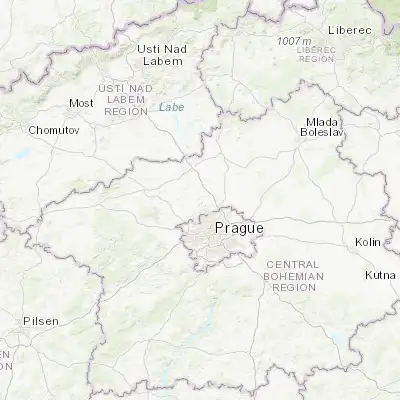 Map showing location of Libčice nad Vltavou (50.197780, 14.363850)