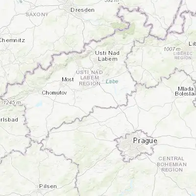 Map showing location of Libochovice (50.406260, 14.044390)