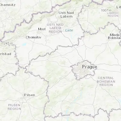 Map showing location of Libušín (50.168190, 14.054580)