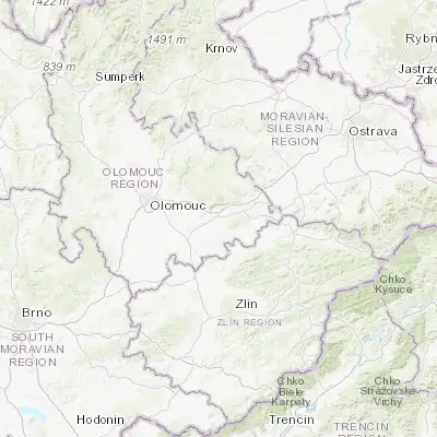 Map showing location of Lipník nad Bečvou (49.527210, 17.585940)