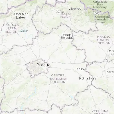 Map showing location of Lysá nad Labem (50.201430, 14.832810)