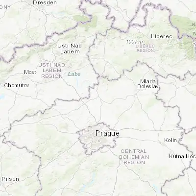 Map showing location of Mělník (50.350500, 14.474110)
