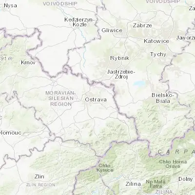 Map showing location of Petřvald (49.831000, 18.389400)