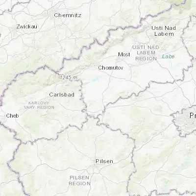 Map showing location of Podbořany (50.229370, 13.411920)
