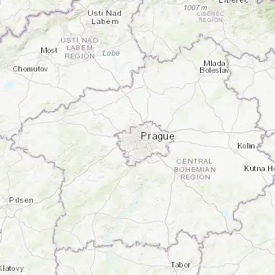Map showing location of Prague (50.088040, 14.420760)