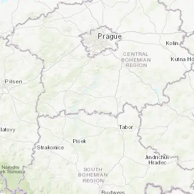 Map showing location of Sedlčany (49.660570, 14.426640)