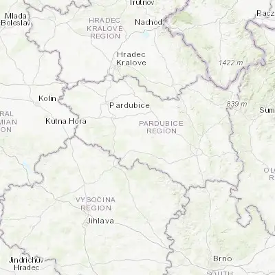 Map showing location of Skuteč (49.843470, 15.996550)