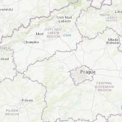 Map showing location of Slaný (50.230460, 14.086930)