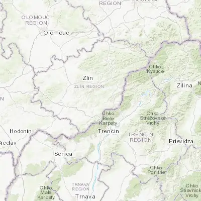 Map showing location of Slavičín (49.087990, 17.873490)