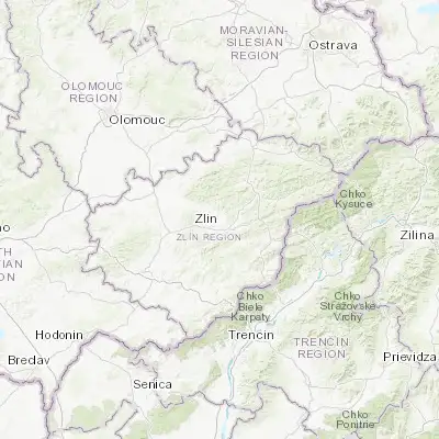 Map showing location of Slušovice (49.247820, 17.801500)