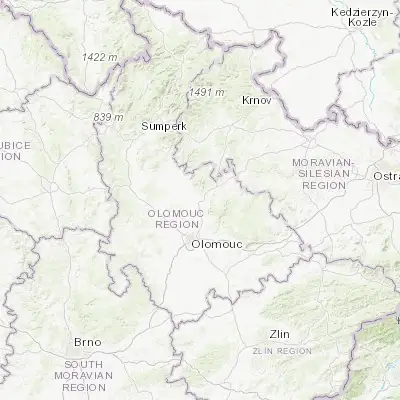 Map showing location of Šternberk (49.730440, 17.298890)