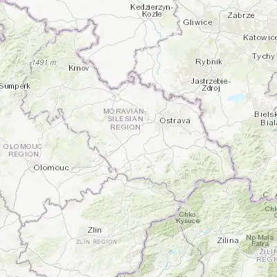 Map showing location of Studénka (49.723420, 18.078530)
