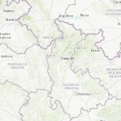 Map showing location of Šumperk (49.965280, 16.970610)