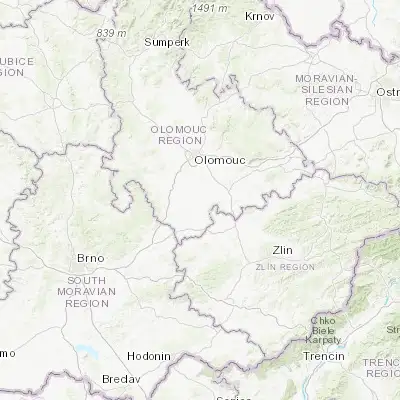 Map showing location of Tovačov (49.430830, 17.287950)
