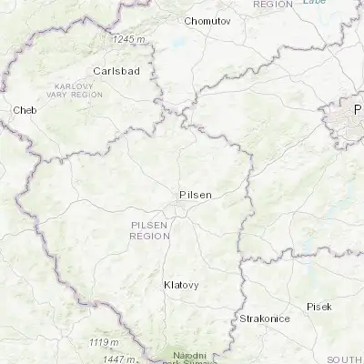 Map showing location of Třemošná (49.815840, 13.394990)