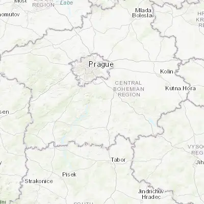 Map showing location of Týnec nad Sázavou (49.833480, 14.589830)