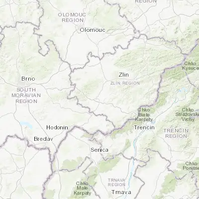 Map showing location of Uherské Hradiště (49.069750, 17.459690)