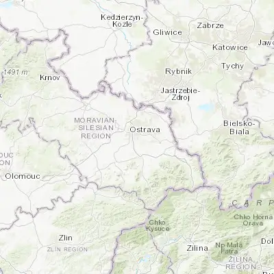 Map showing location of Vratimov (49.769950, 18.310150)