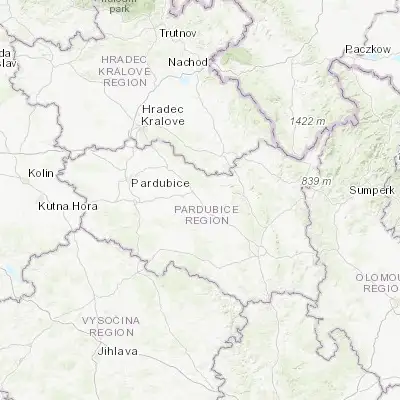 Map showing location of Vysoké Mýto (49.953200, 16.161690)
