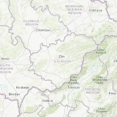 Map showing location of Zlín (49.226450, 17.670650)