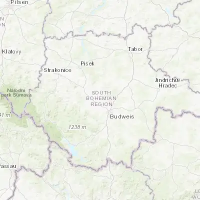 Map showing location of Zliv (49.066080, 14.366130)