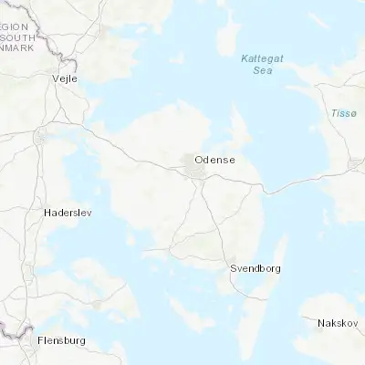 Map showing location of Bellinge (55.335350, 10.320450)