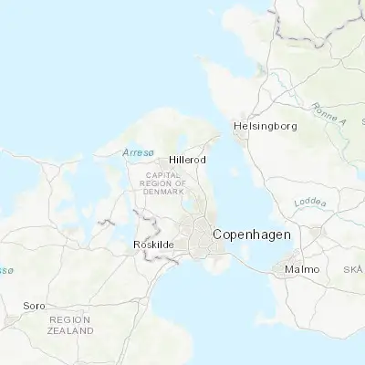 Map showing location of Blovstrød (55.870380, 12.386400)